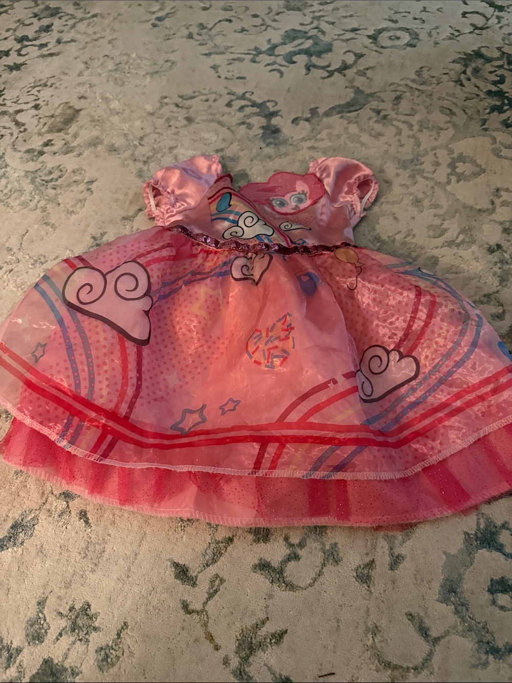Hasbro Pink Princess Dress-Up Costume with Cloud & Star Print my little pony